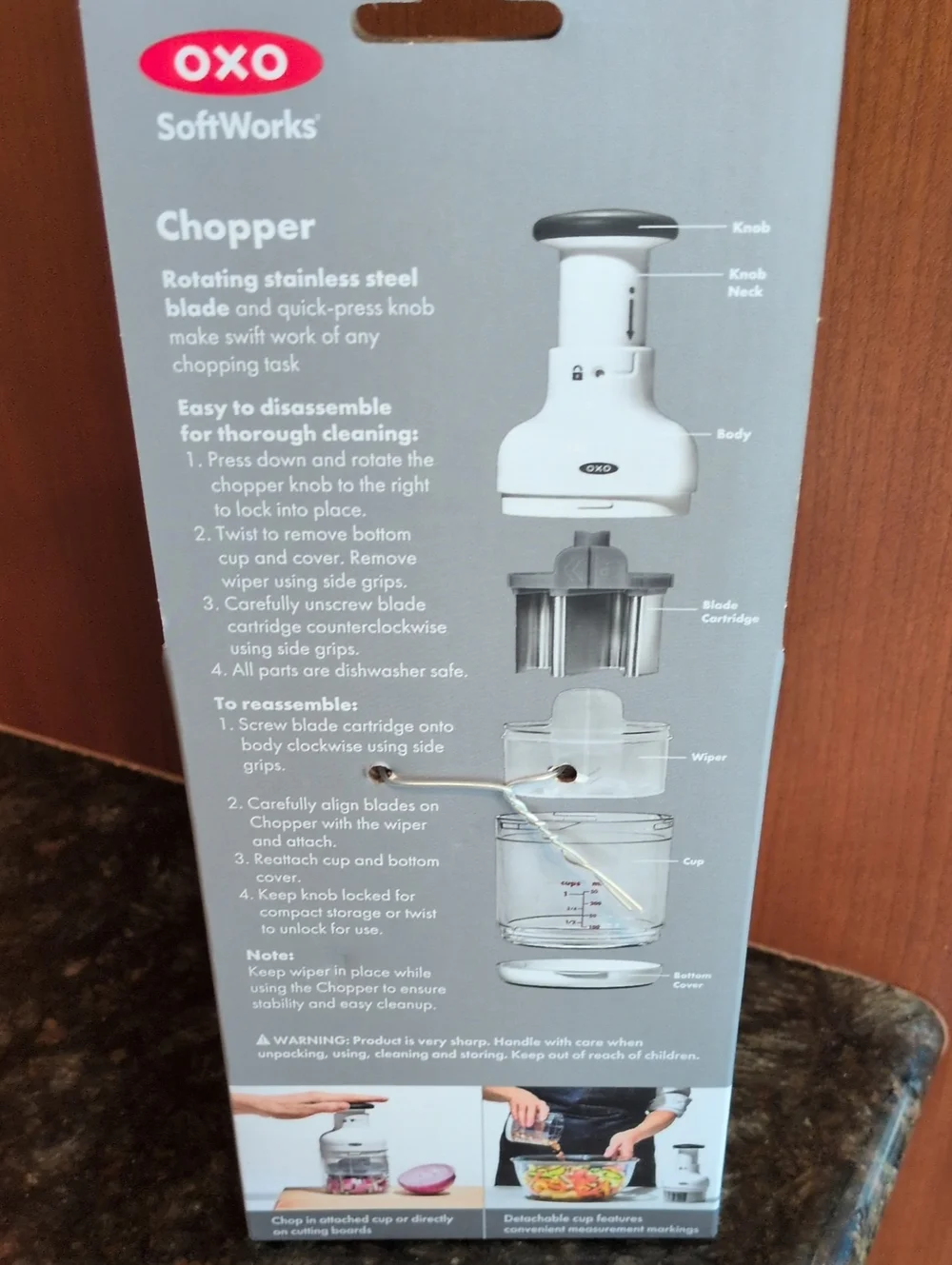 OXO SoftWorks Manual Food Chopper